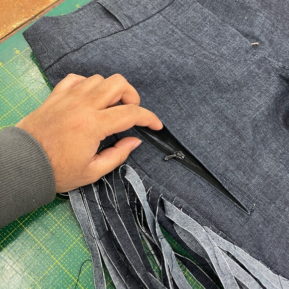 Handmade fringed jeans august 2017 - Picture 5 of 14